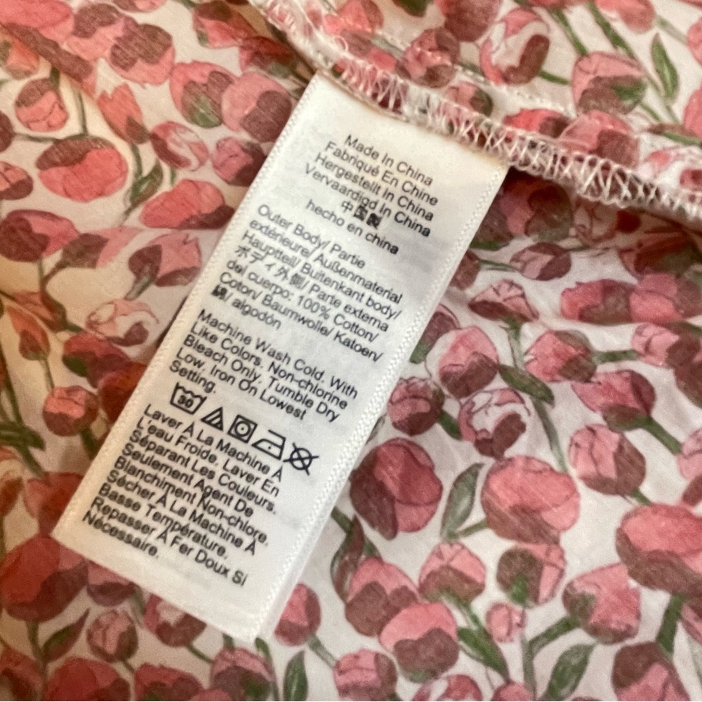 J. Crew Amelia Shirt Dress in Liberty Eliza’s Red Floral Fabric Plus Size 3X - Picture 10 of 15